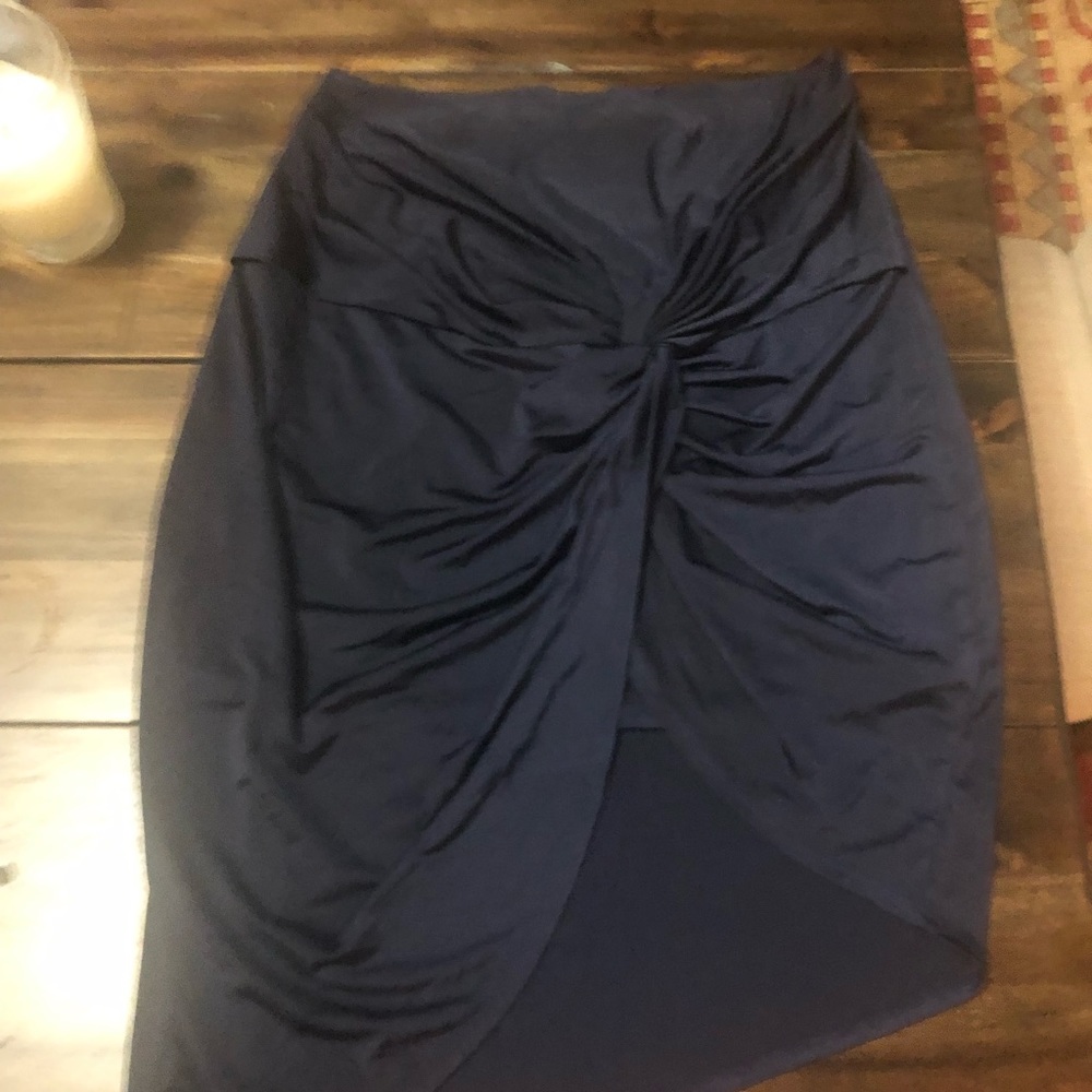 Lovers + Friends navy mini skirt